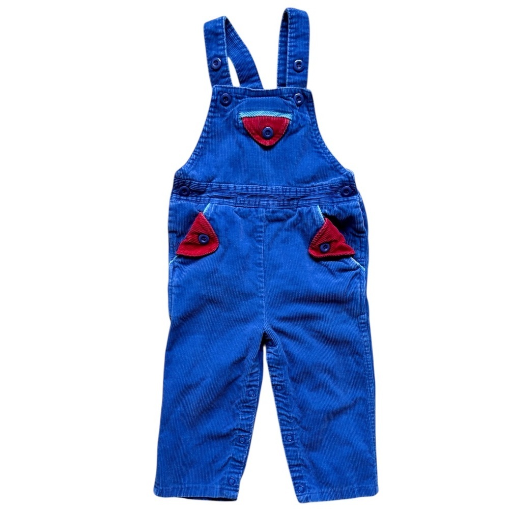 Medium weight Corduroy Vintage 1990s Popsicle Overalls Youth Size (24M)